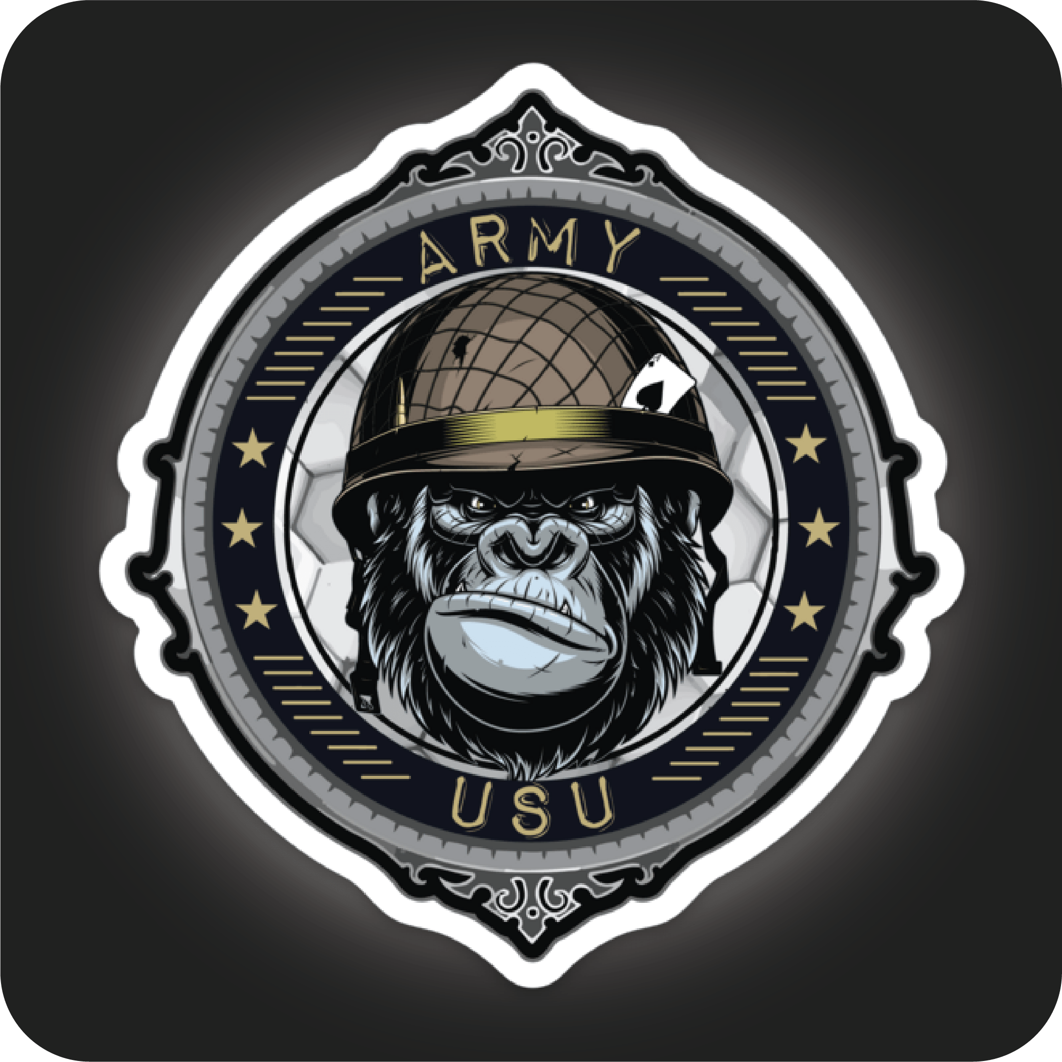 Army ape decal | USU Alumni Bookstore